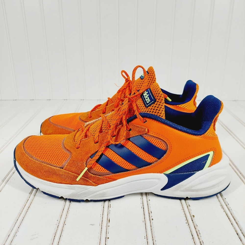 adidas Orange and Blue Athletic Sneakers, great shape, price is firm